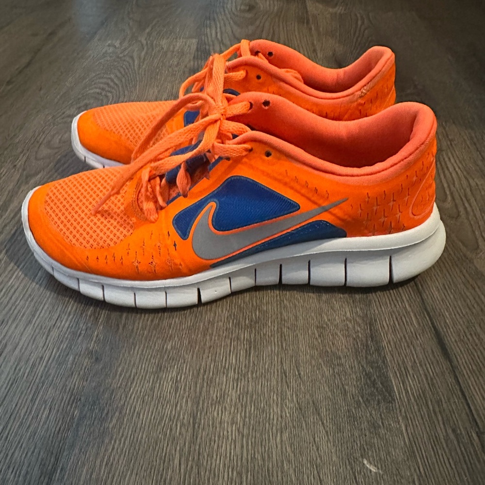 Nike Youth Orange and Blue Sneakers